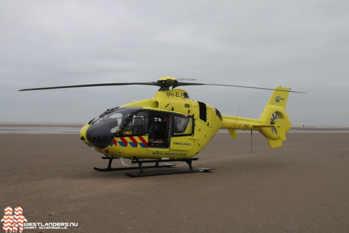Traumahelikopter inzet voor gevallen ruiter 