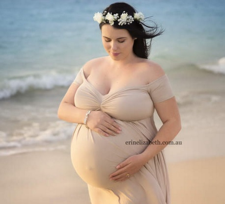 Fotoshoot moeder Australische vijfling in Westlandse kleding
