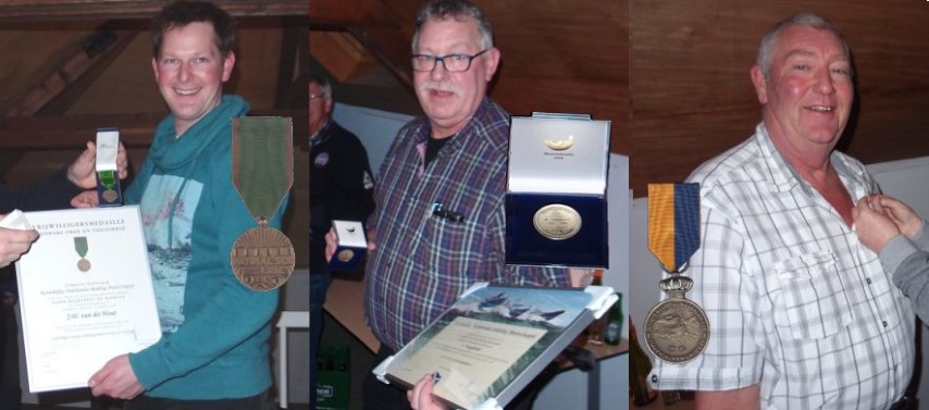 Drie medailles uitgereikt bij KNRM Hoek van Holland