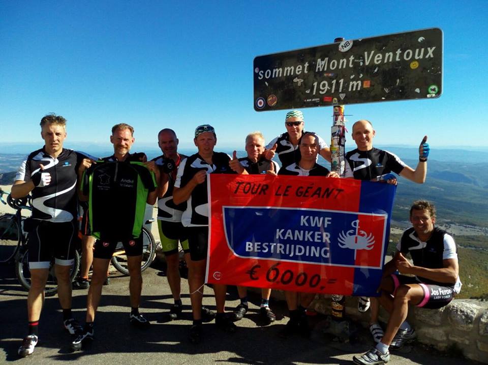 Mont Ventoux klimtocht levert ruim € 6.000 voor KWF op