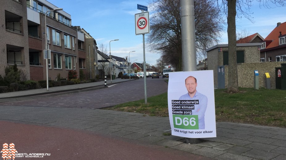 Onverantwoord gedrag D66 Westland met reclameborden