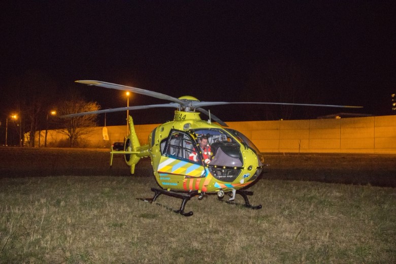 Traumahelikopter ingezet ter ondersteuning ambulance