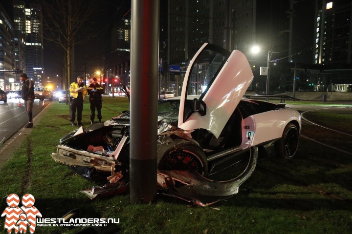 Twee gewonden na crash met Lamborghini Murciélago