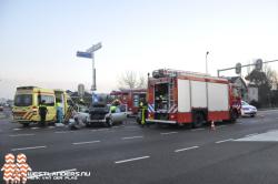 Automobiliste gewond door ongeluk op de Middelbroekweg