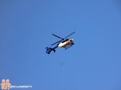 Klopjacht met politiehelikopter in Monster
