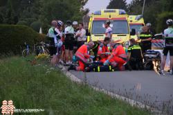 Wielrenster ernstig gewond bij valpartij Lange Broekweg