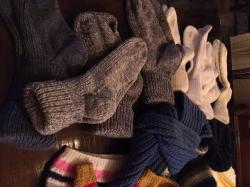 Gebreide sokken, sjaals, truien en mutsen voor Malta