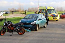 Motorrijder gewond na ongeluk Westgaag