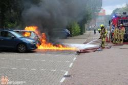 Dubbele voertuigbrand aan het Nassauplein