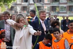 Koninklijk echtpaar in Delft voor aftrap Koningsspelen