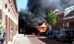 Flinke camperbrand in Hoek van Holland 