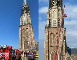 Reanimatie in kerktoren van Delft
