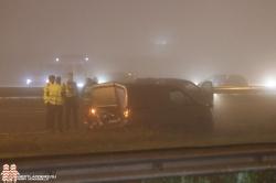 Gewonden bij ongeluk in dichte mist A4