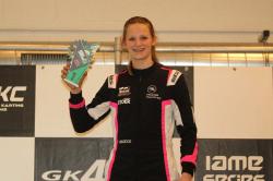 Klinkende zege voor Rosanne den Drijver tijdens GK4 kart series